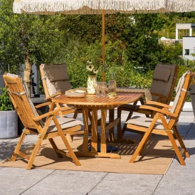 Veronica/Melbourne matgrupp - 4 stolar - 190/240 cm