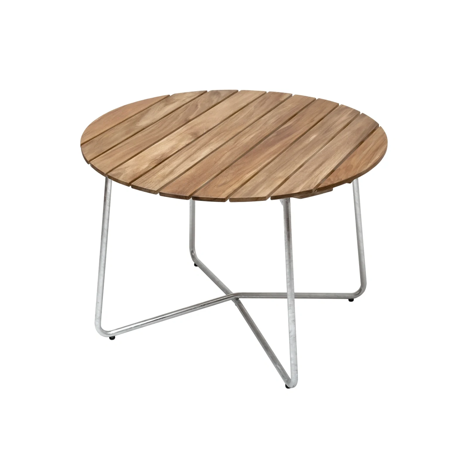 9A bord teak / varmförzinkat Ø100 cm