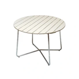 9A bord vit ek / varmförzinkat Ø100 cm