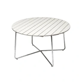 9A bord vit ek / varmförzinkat Ø120 cm