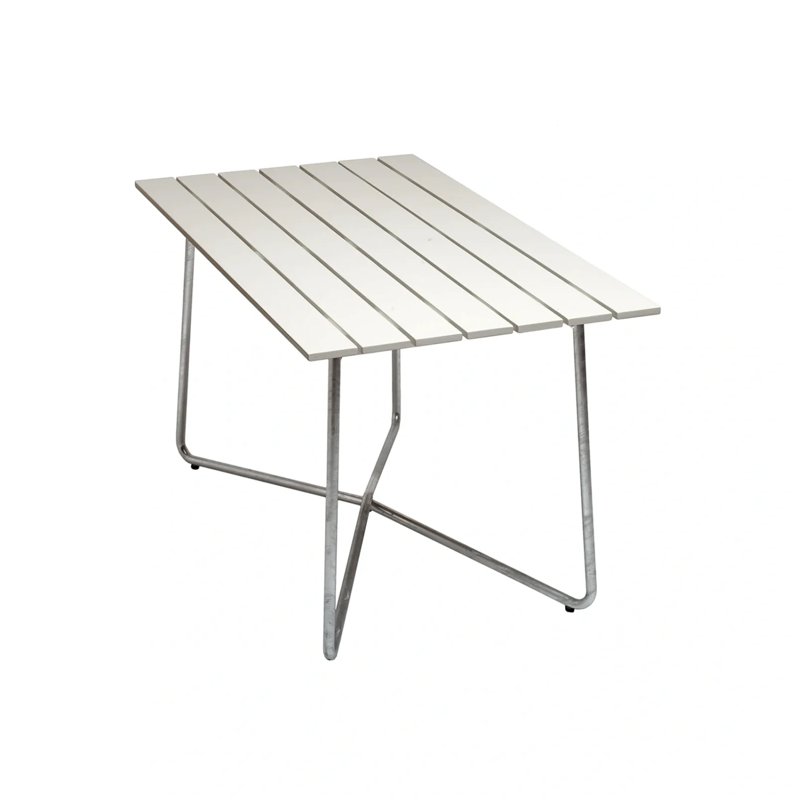 B25A bord vit ek/varmförzinkat 120×70 cm