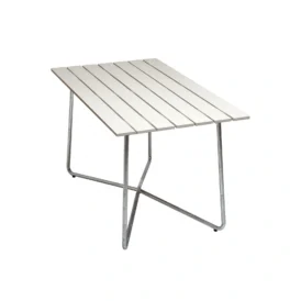 B25A bord vit ek/varmförzinkat 120×70 cm