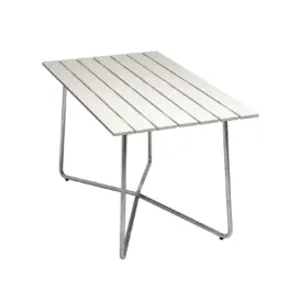 B25A bord vit ek/varmförzinkat 120×70 cm