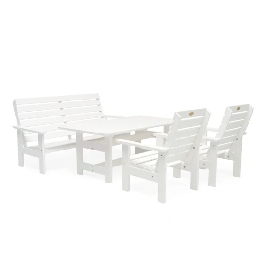 Herrgård soffgrupp i vit furu.