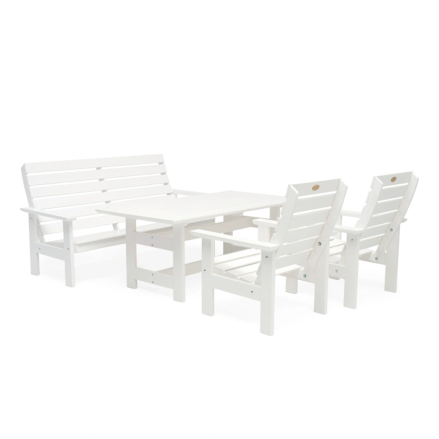 Herrgård soffgrupp i vit furu.