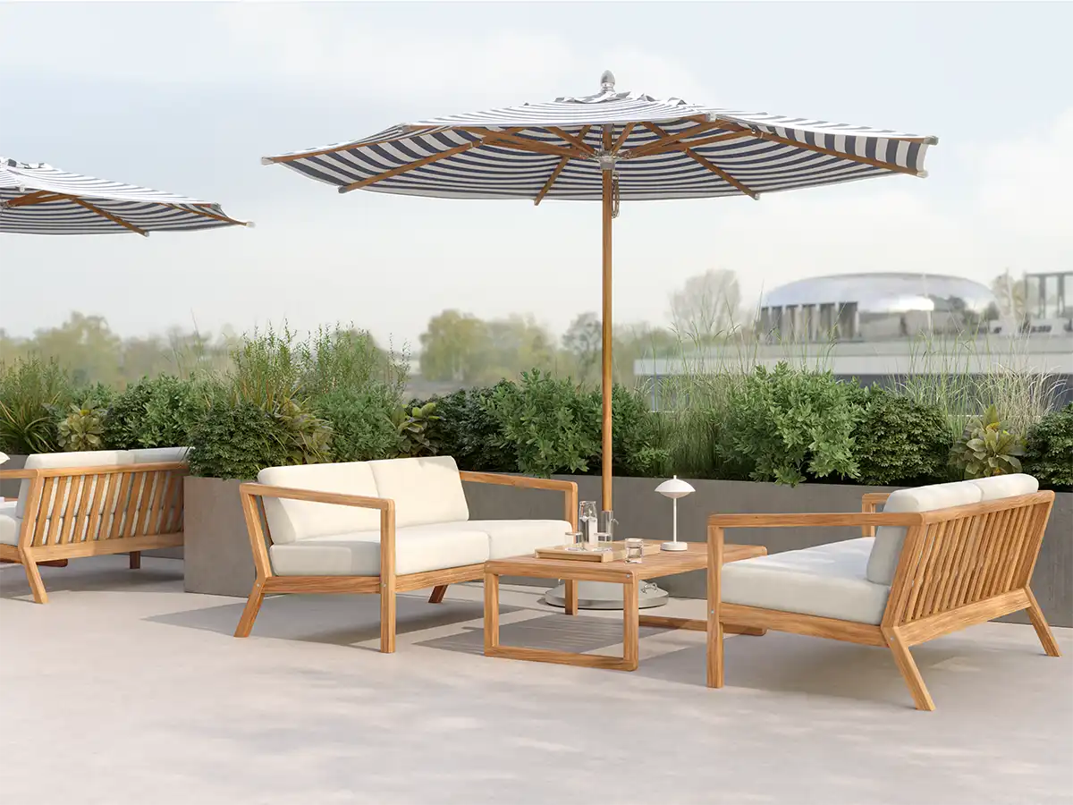 Virkelyst soffbord teak, låg 113x68 cm