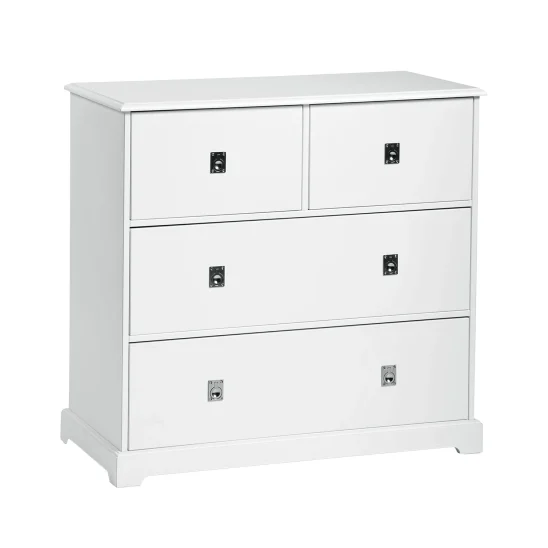 Smögen byrå 4 lådor vit
