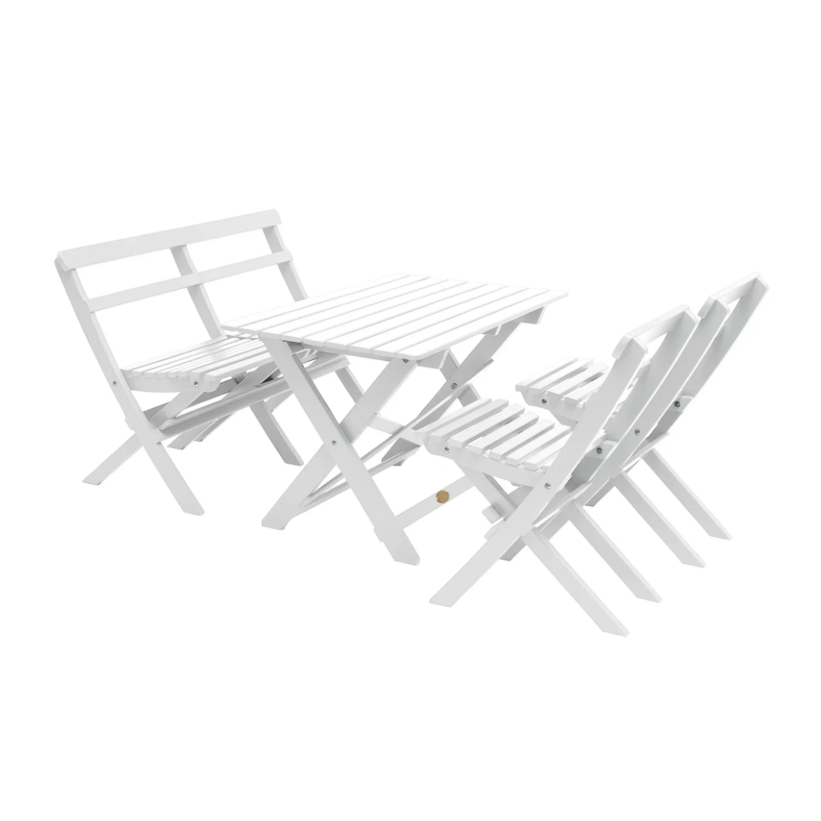 Torpet matgrupp vit - 1 soffa, 2 stolar