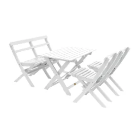 Torpet matgrupp vit - 1 soffa, 2 stolar