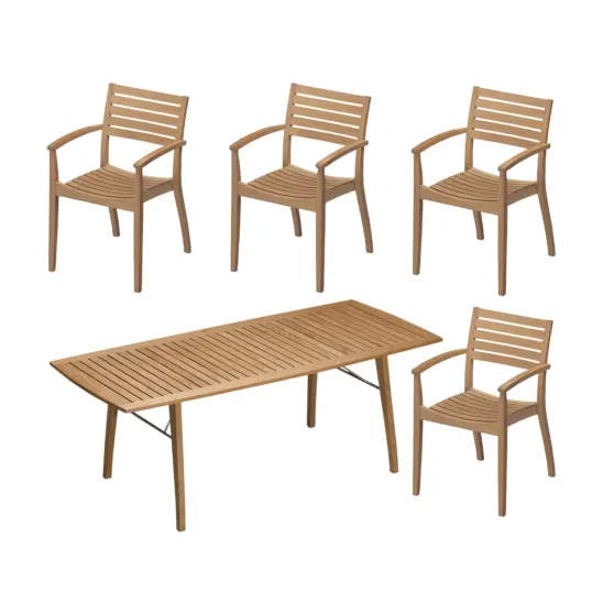 Ballare matgrupp teak