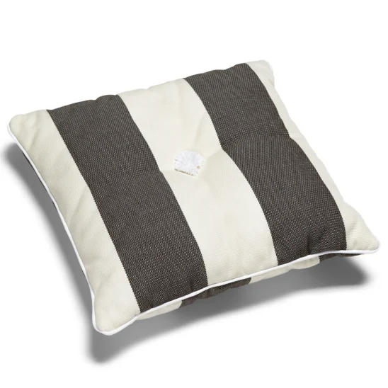 Kudde 30 - brun/vit randig