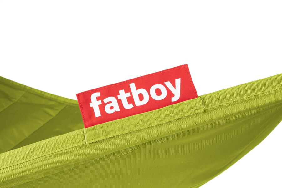 En närbild på Fatboy headdemock lime green.