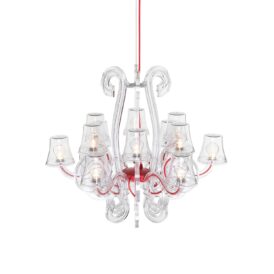 Fatboy RockCoco taklampa i transparent plast.