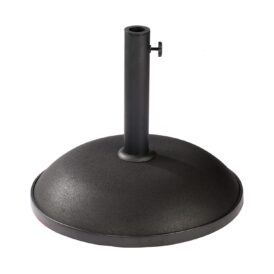 Parasollfot i svart betong som väger 35 kg.