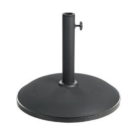 Parasollfot i svart betong som väger 15 kg.