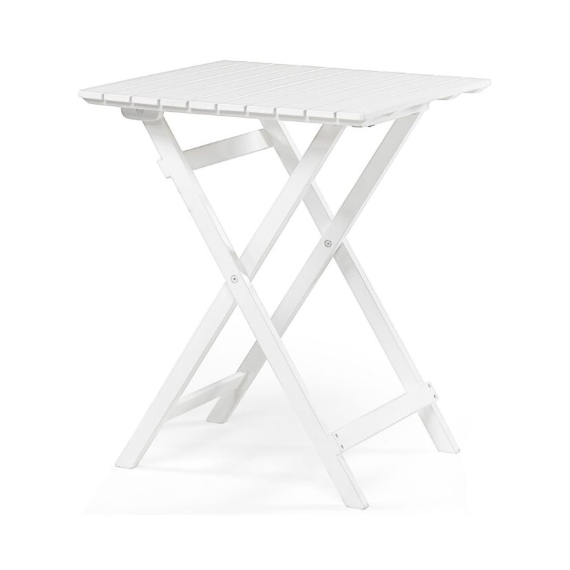 Åre bord i vitt med storleken 58x58 cm.