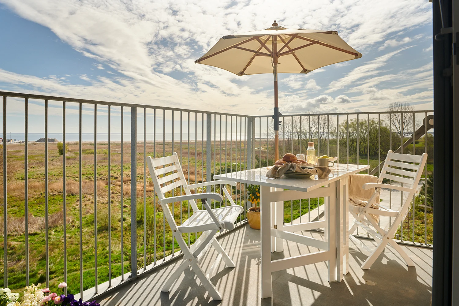 Butterfly klaffbord vit 130x65 cm - Bild 10