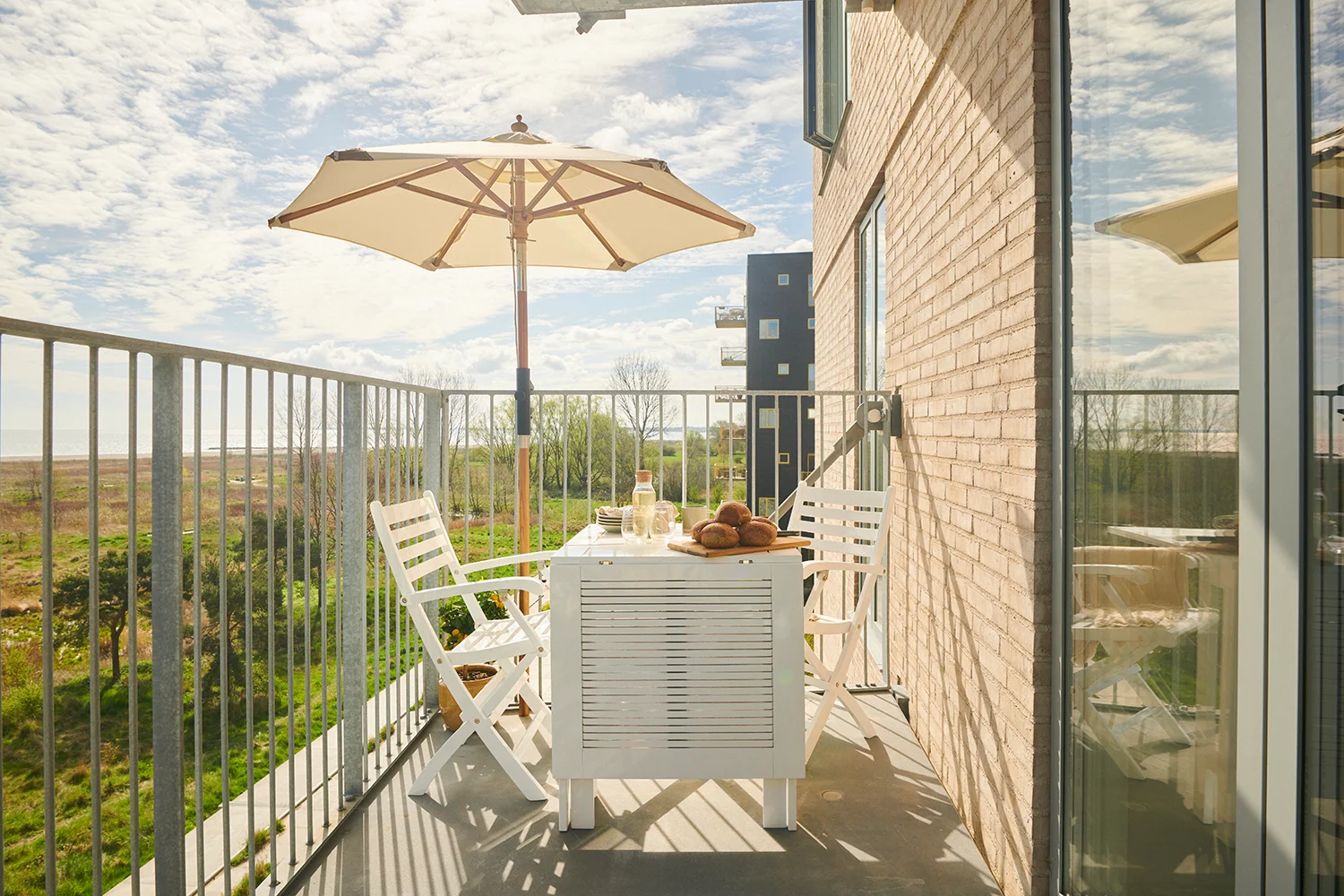 Butterfly klaffbord vit 130x65 cm - Bild 12