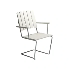 A2 fåtölj vit ek/varmförzinkat