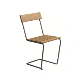 Stol 1 teak / varmförzinkat