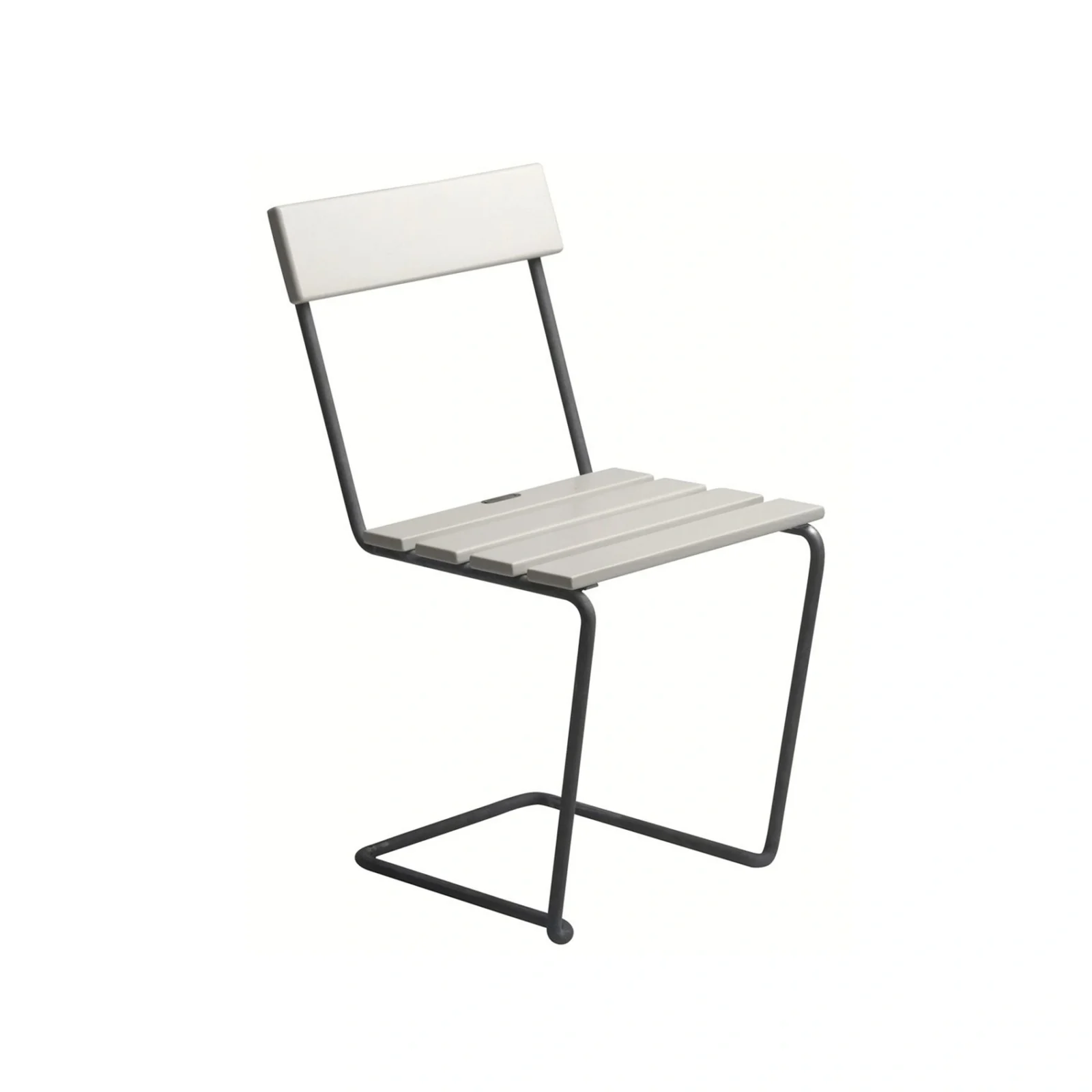 Stol 1 vit ek / varmförzinkad