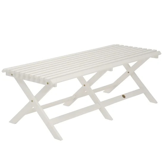 Slite bänk vit, 131 cm