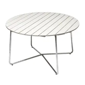 9A bord vit ek/varmförzinkat Ø120 cm