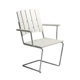 A2 fåtölj vit ek/varmförzinkat