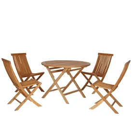 Turin matgrupp - 4 stolar, Ø100 cm