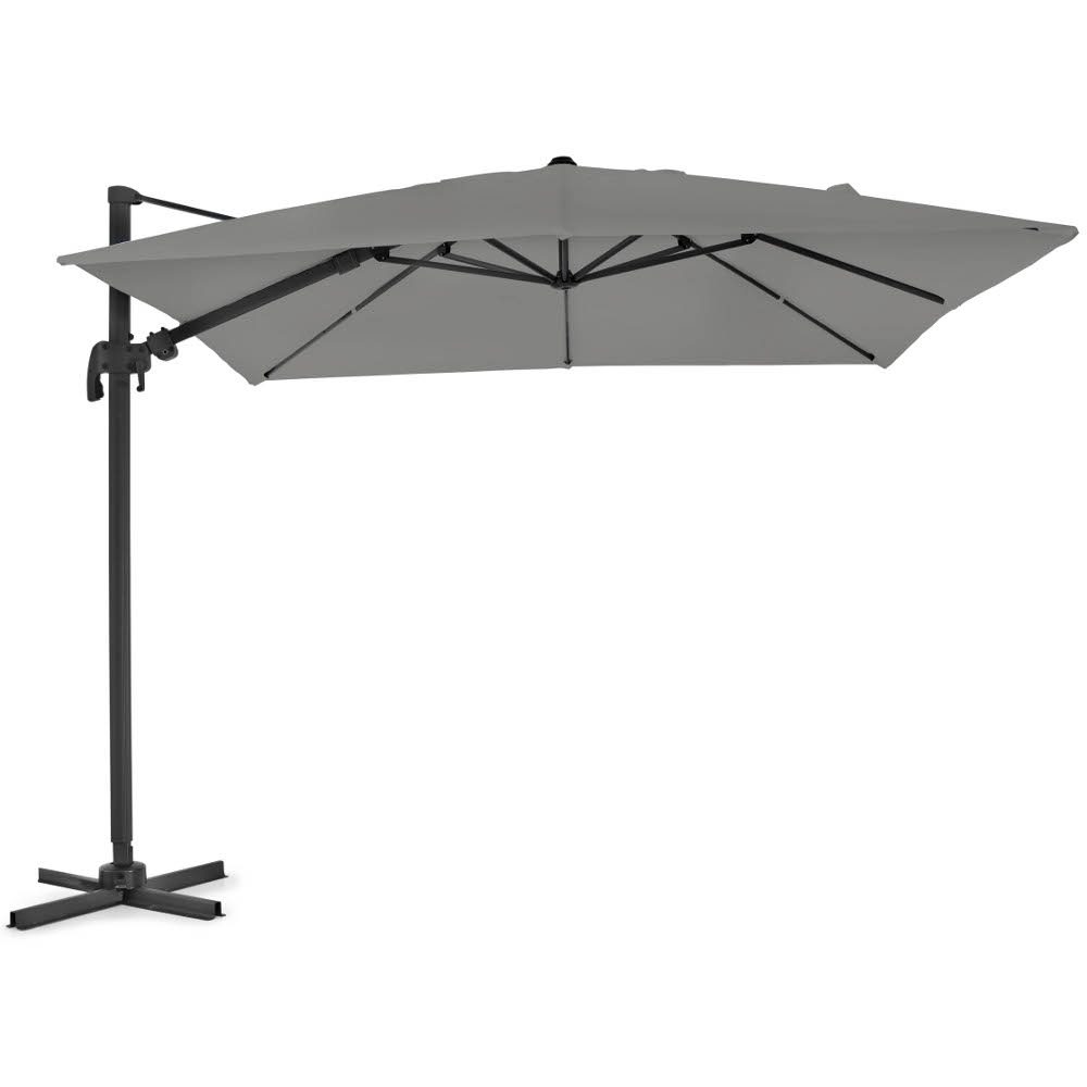 Linz parasoll i grått med storleken 3x3 m.