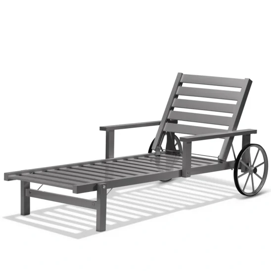 Liggvagn 31 grå aluminium