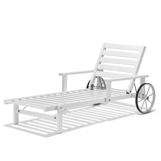 Liggvagn 31 vit aluminium