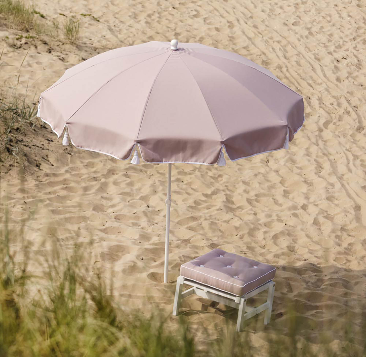 Fri Form parasoll rosa Ø220 cm
