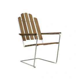 A3 Solstol teak / varmförzinkat stativ