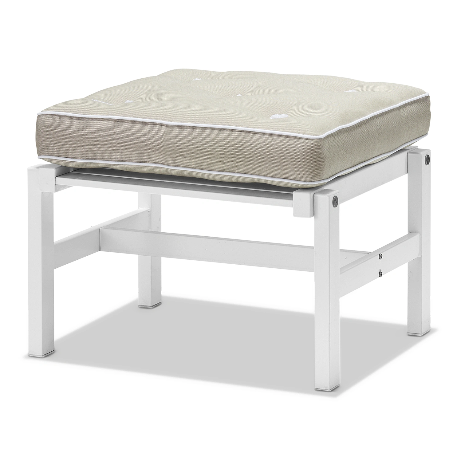 Pall 92 vit aluminium - med dyna