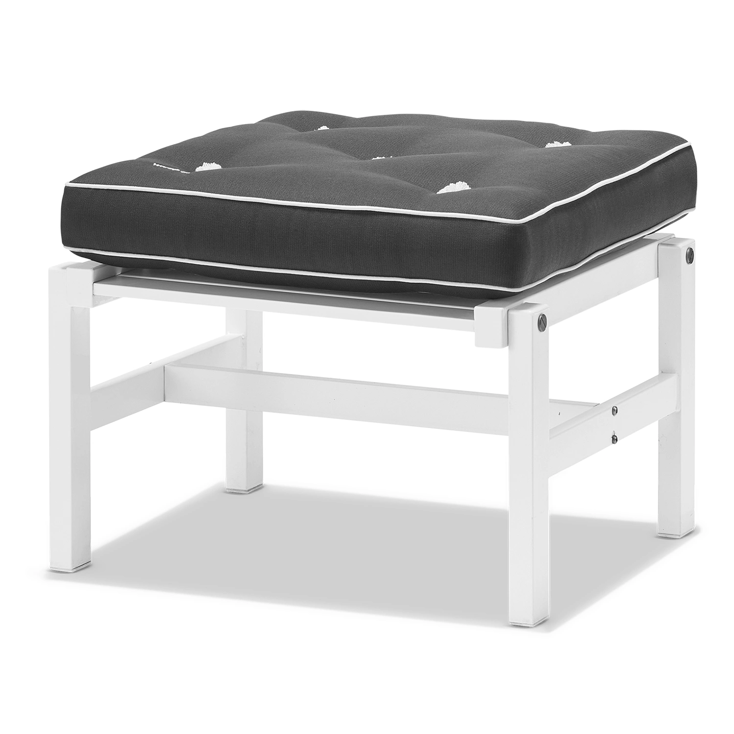 Pall 92 vit aluminium - med dyna