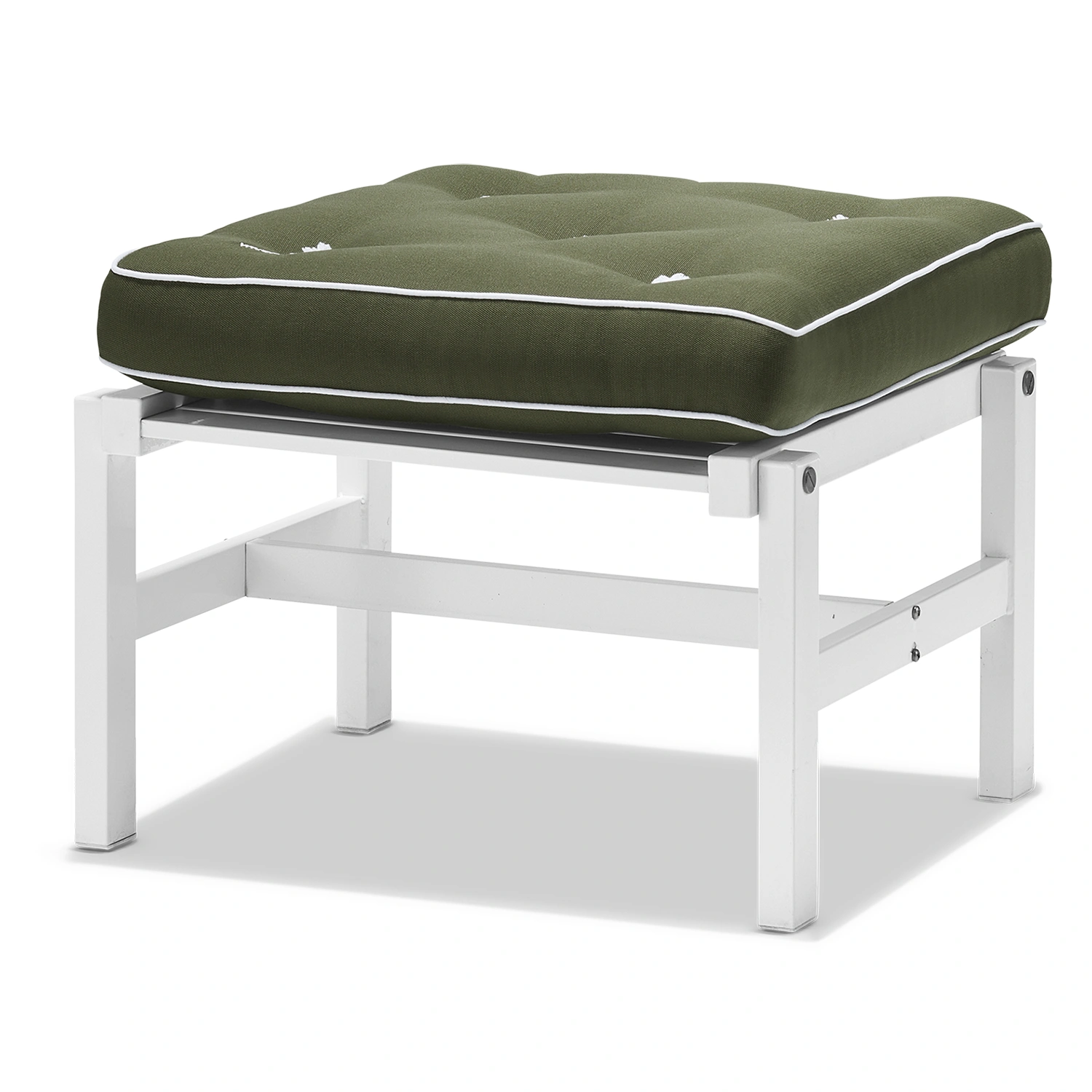 Pall 92 vit aluminium - med dyna