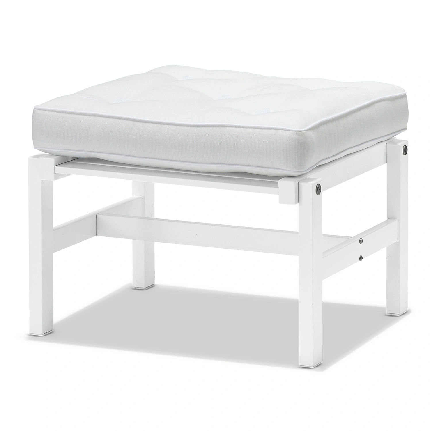 Pall 92 vit aluminium - med dyna