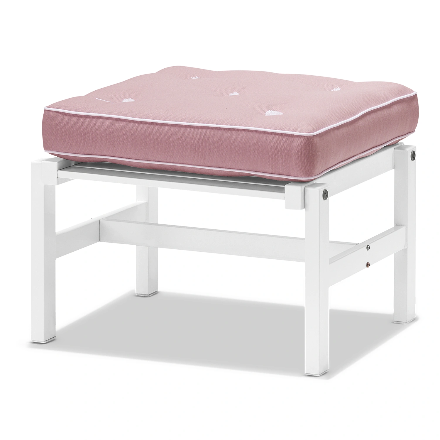 Pall 92 vit aluminium - med dyna