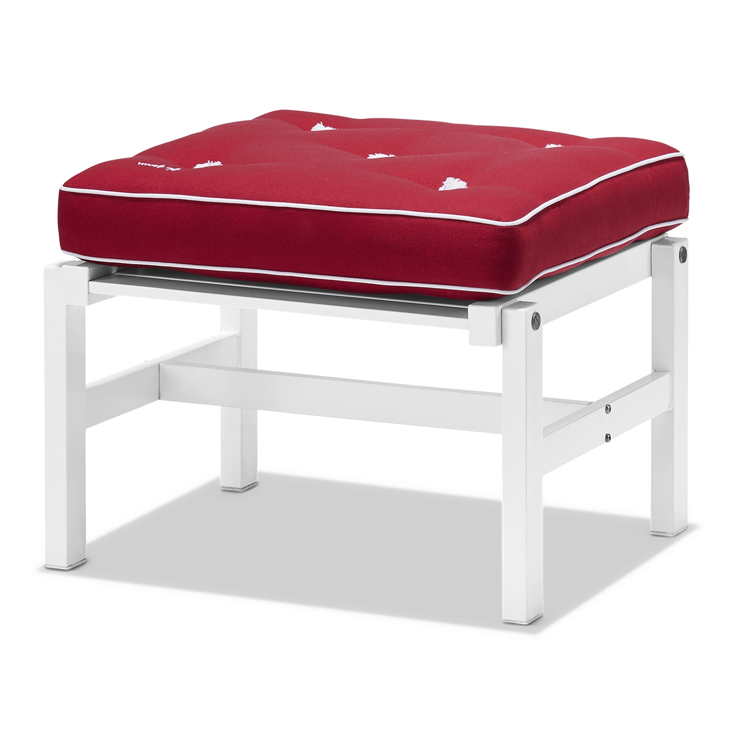 Pall 92 vit aluminium - med dyna