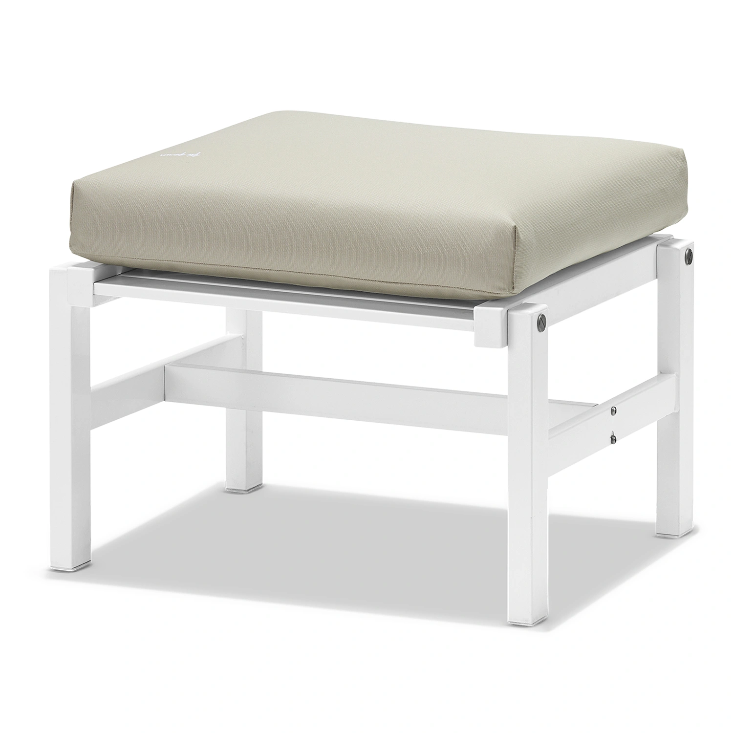 Pall 92 vit aluminium - med dyna