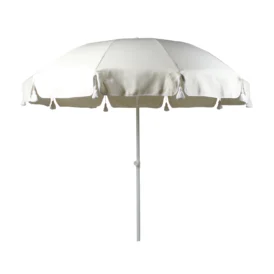 Parasoll 90 - vitlack/natur, Ø220 cm