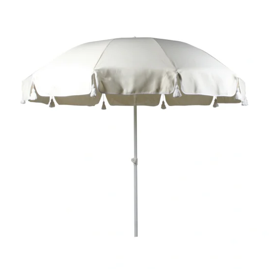 Parasoll 90 - vitlack/natur, Ø220 cm