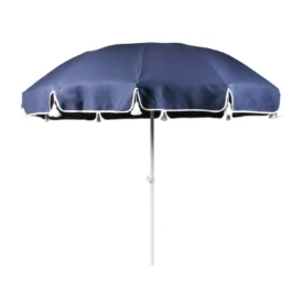 Parasoll 90 - vitlack/mörkblå, Ø220 cm