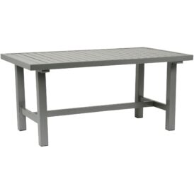 Fri Form bord grå aluminium 142x80 cm