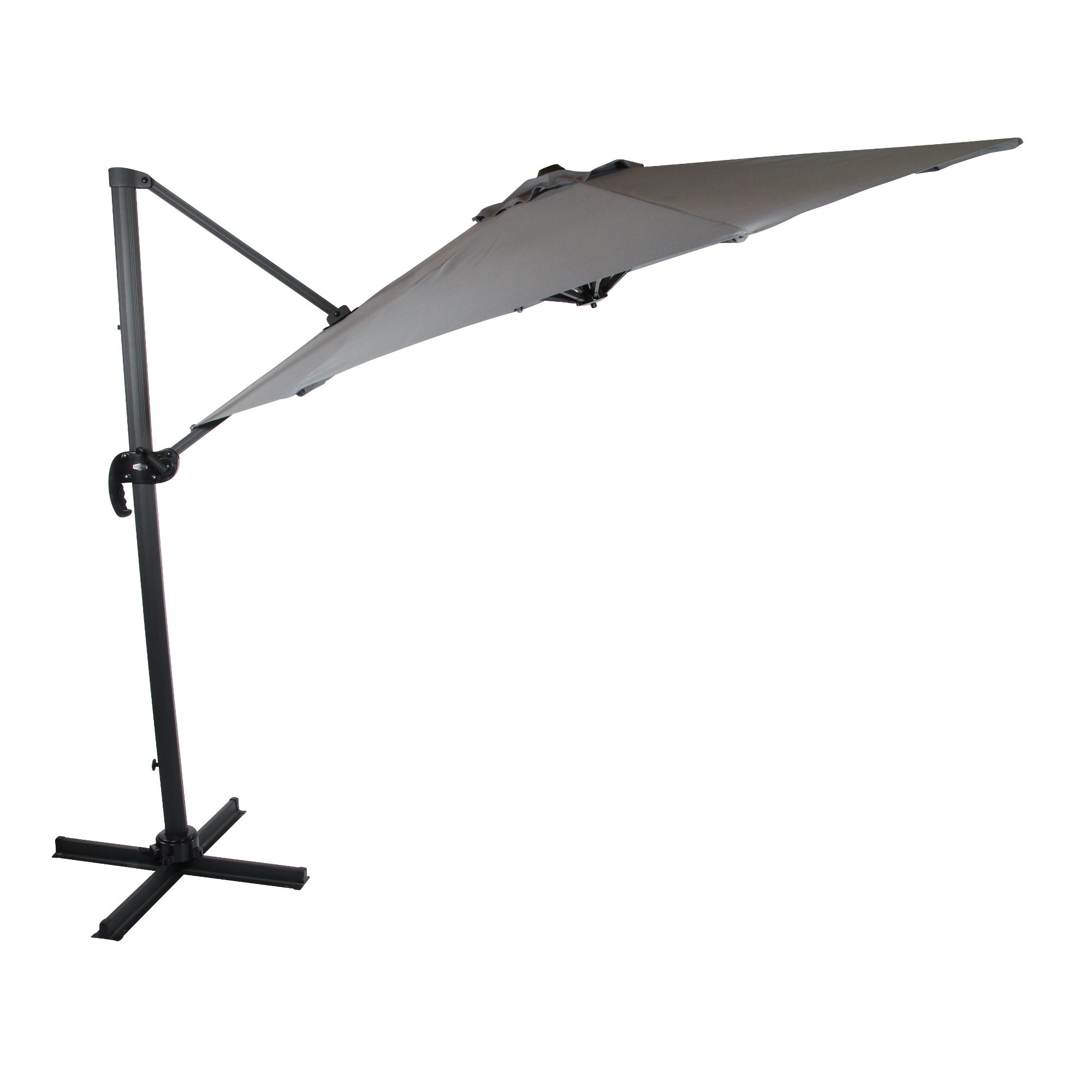 Linz frihängande parasoll antracit/grå Ø300 cm