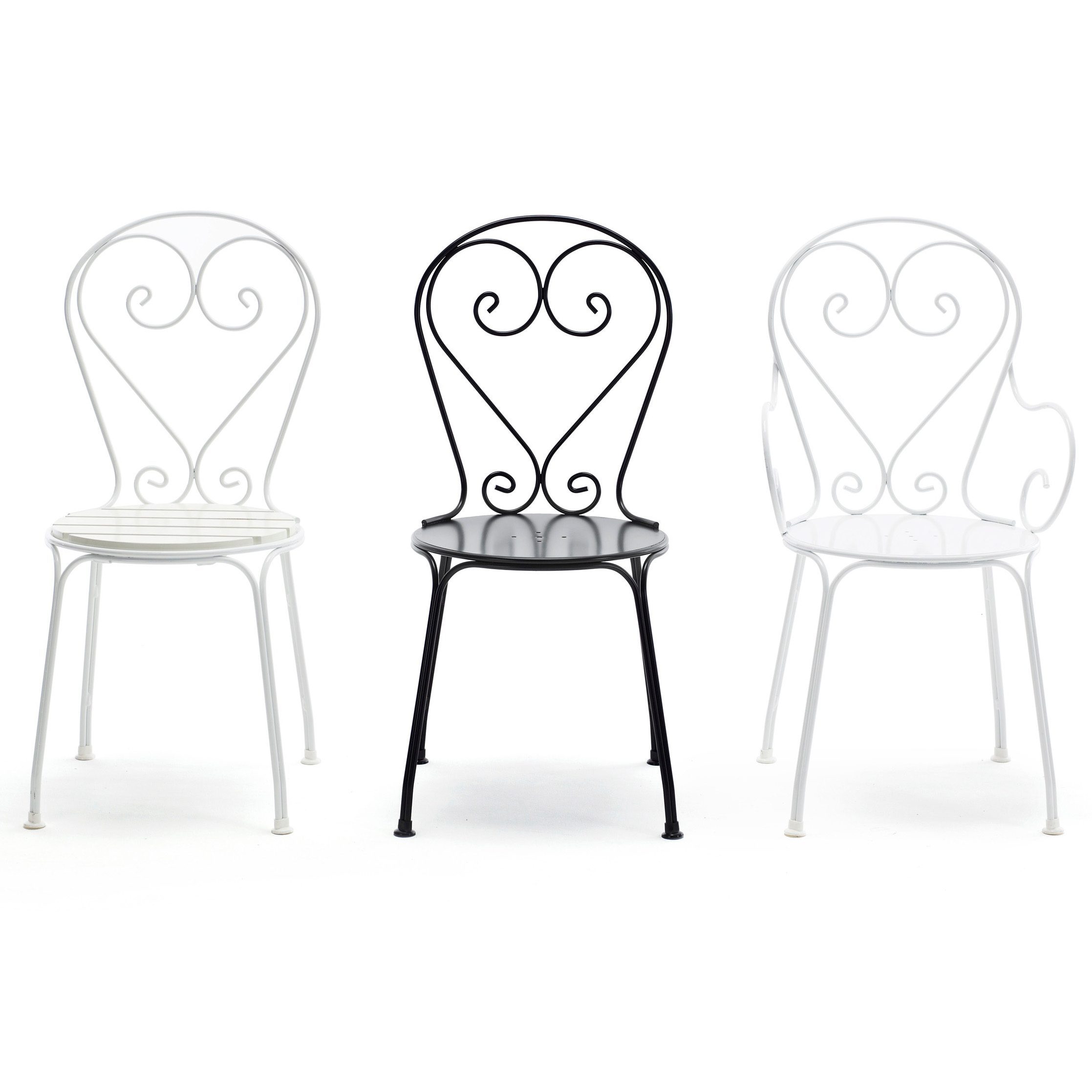 Classic stol i vitt och svart med och utan karm från Byarums Bruk.