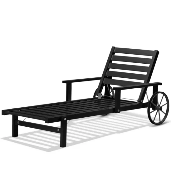 Liggvagn 31 svart aluminium