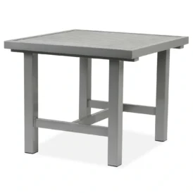 Bord 61 grå aluminium - 85x80xH65,5 cm