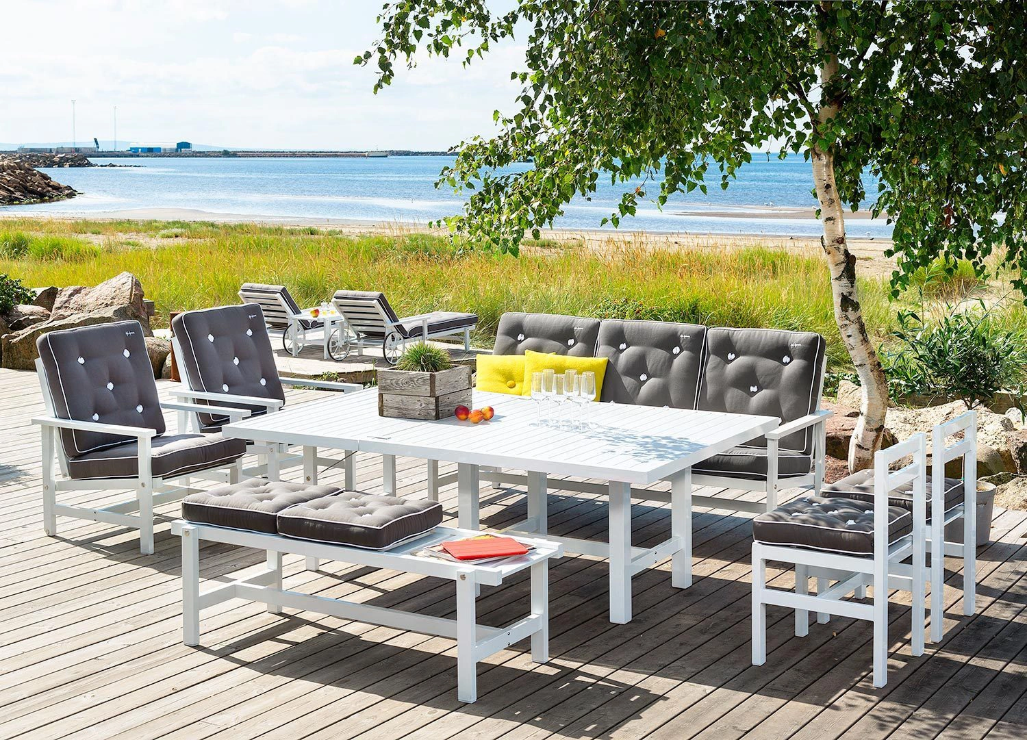 Tillsatsskiva 68 vit aluminium – 122×68 cm